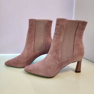 Mauve Suede Ankle Boots Charles by Charles David